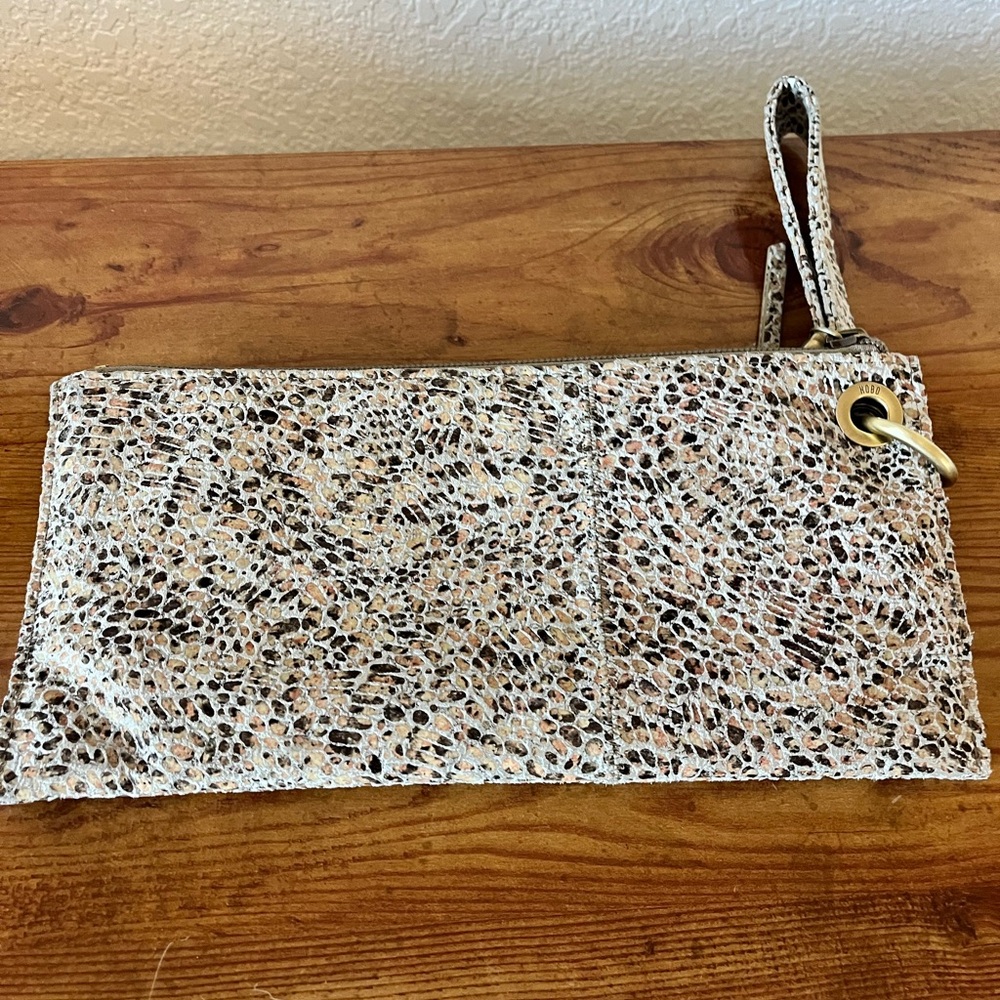 HOBO Multicolor Textured Wristlet Clutch